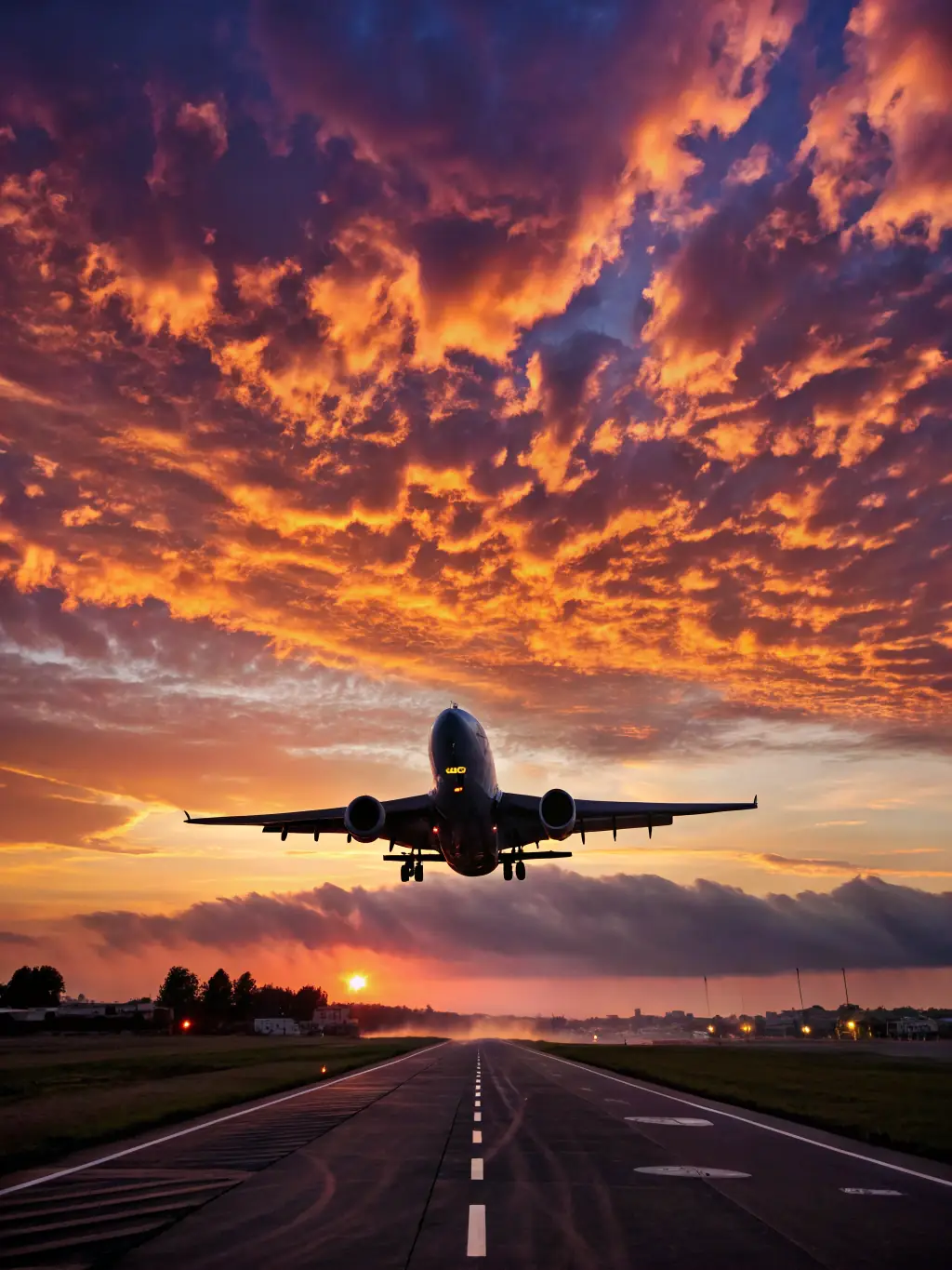 An airplane taking off, symbolizing Prestige Group's international shipping capabilities.